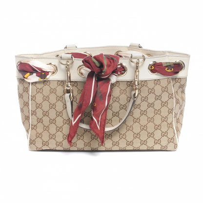 Gucci Monogram Medium Positano Tote Ivory 1 of 7