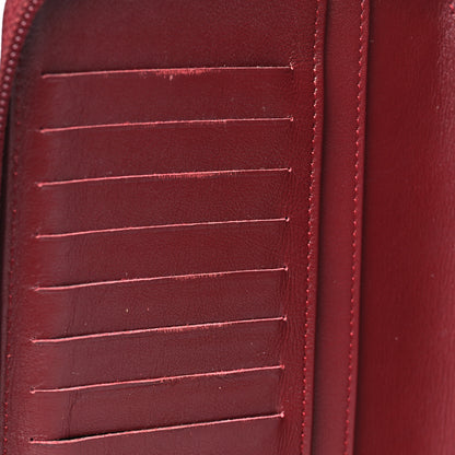 Chanel Caviar Timeless CC Yen Wallet Burgundy 10 of 10