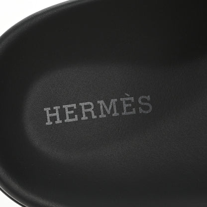 Hermes Calfskin Womens Chypre Sandals 38 Black 8 of 10