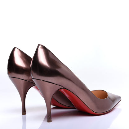 Christian Louboutin Patent Clare 80 Pumps 36.5 Bronze 3 of 12