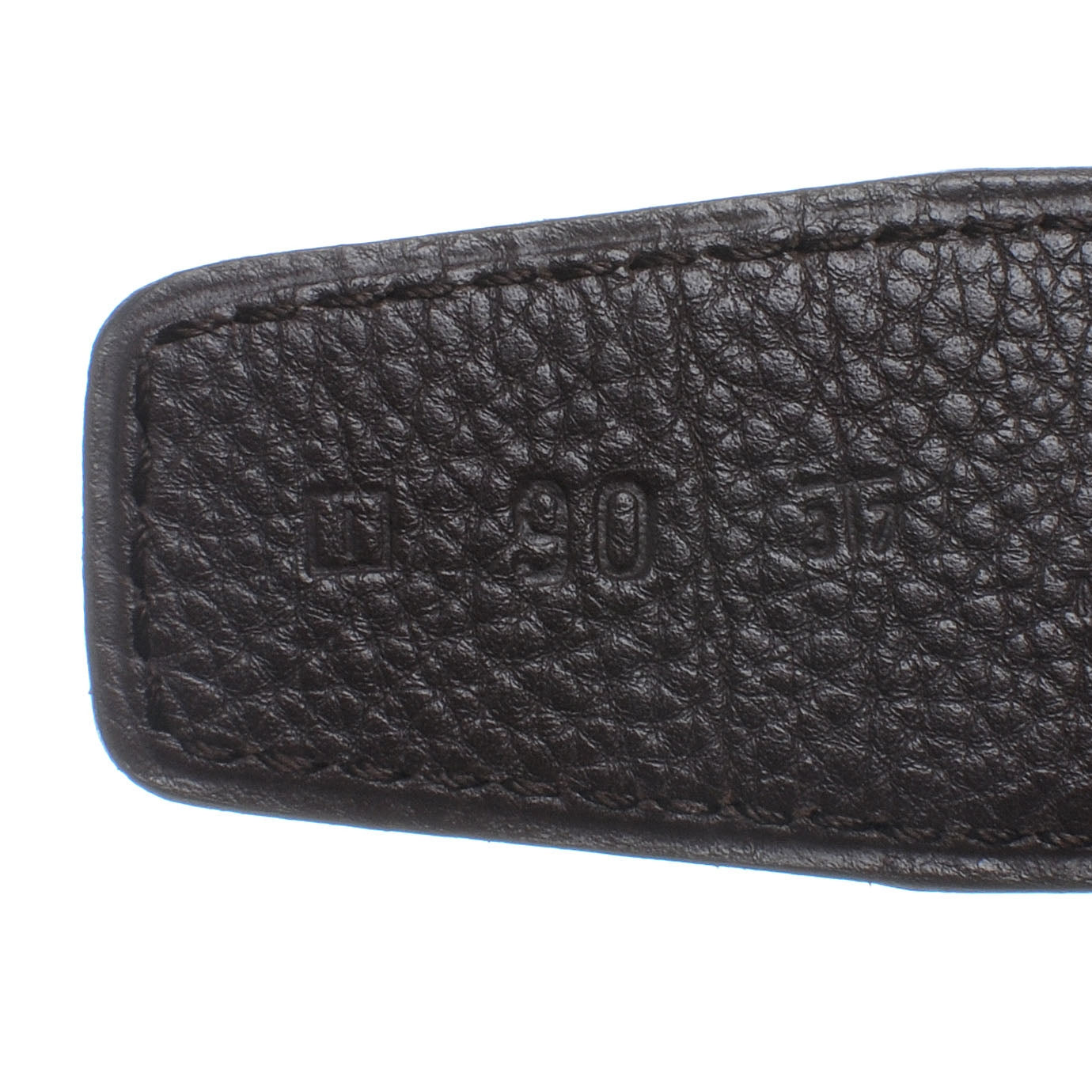 Leather Reversible Constance H Belt 90 Black and Brown