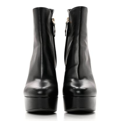 Louis Vuitton Calfskin Monogram Afterglow Platform Ankle Boots 39 Black 2 of 9