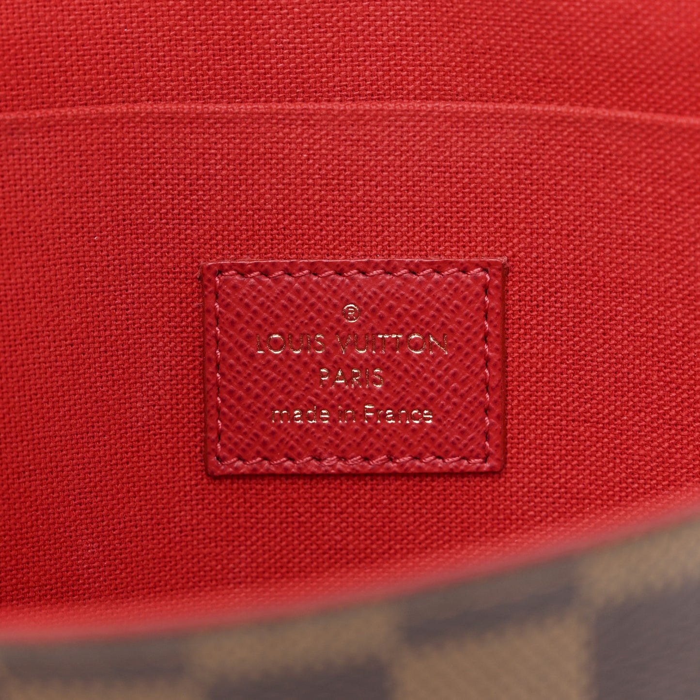 Damier Ebene Pochette Felicie Chain Wallet