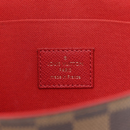 Louis Vuitton Damier Ebene Pochette Felicie Chain Wallet 6 of 12