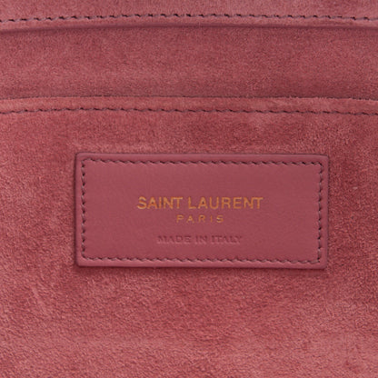 Saint Laurent Calfskin Classic Y Ligne Clutch Dark Rose 7 of 8