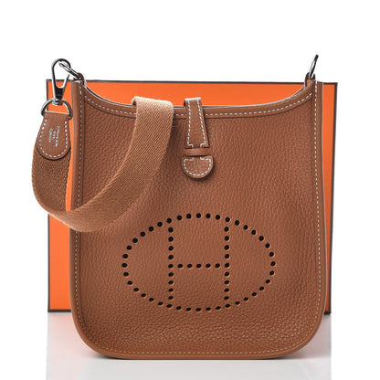 Hermes Taurillon Clemence Evelyne TPM Gold 11 of 11