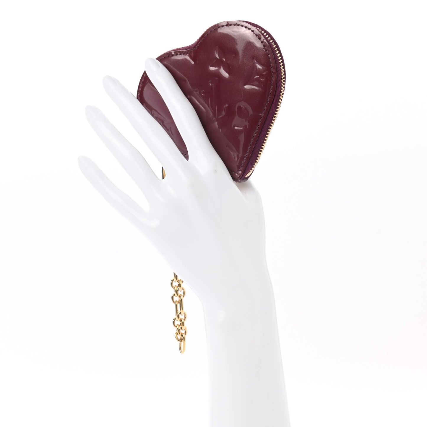 Vernis Heart Coin Purse Rouge Fauviste
