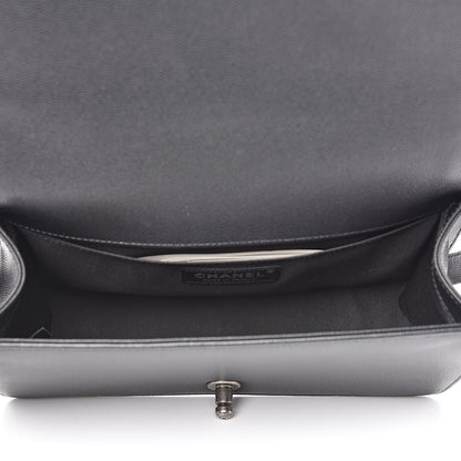 Chanel Caviar Quilted Medium Boy Flap Black 4 of 9