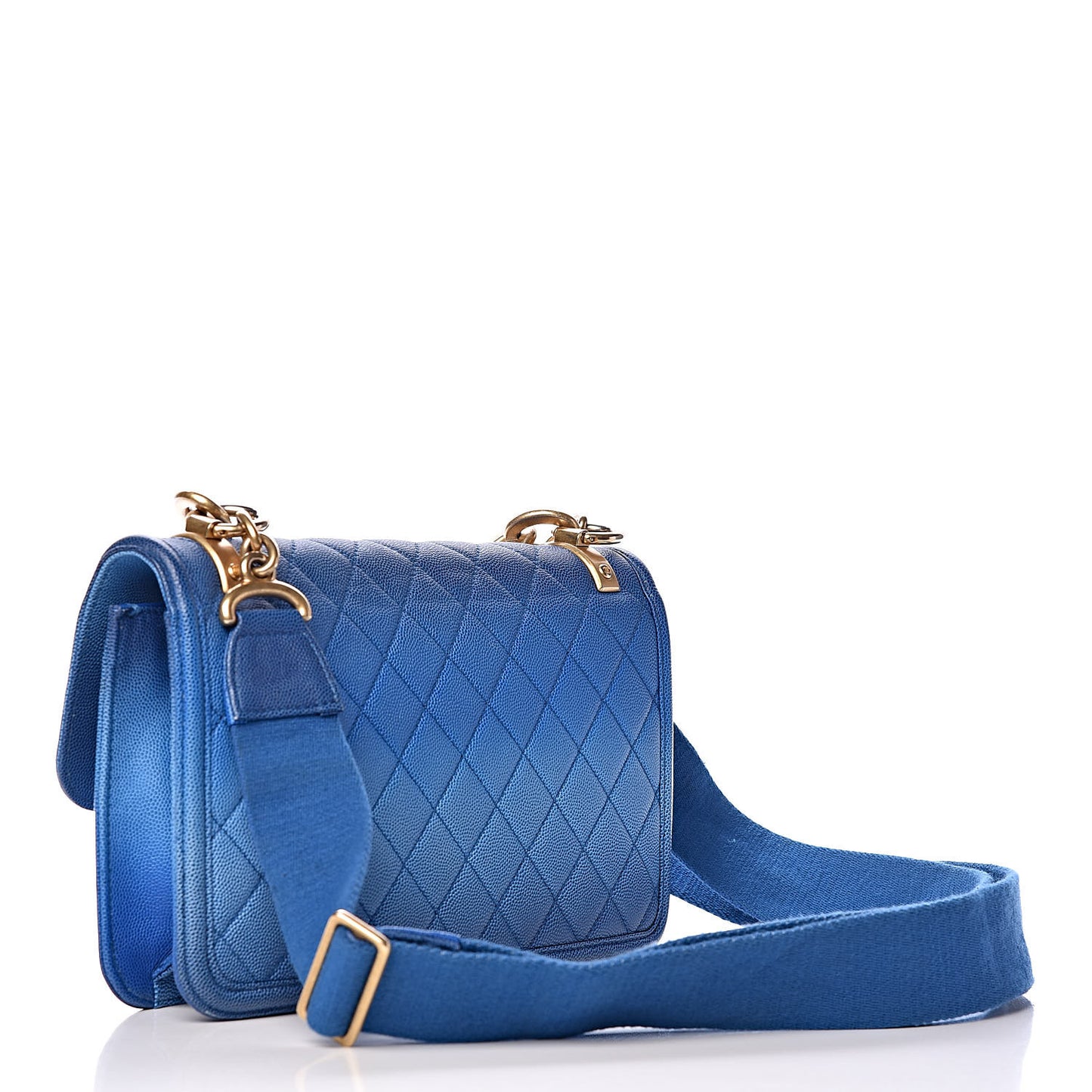 Caviar Quilted Medium Sunset On The Sea Flap Blue