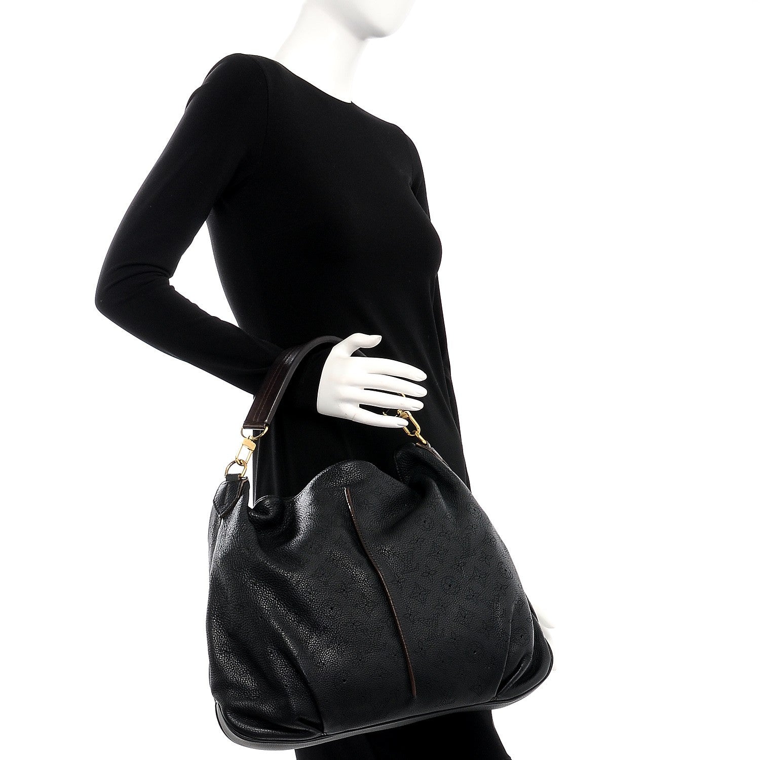 Louis Vuitton Mahina Selene MM Black 2 of 7