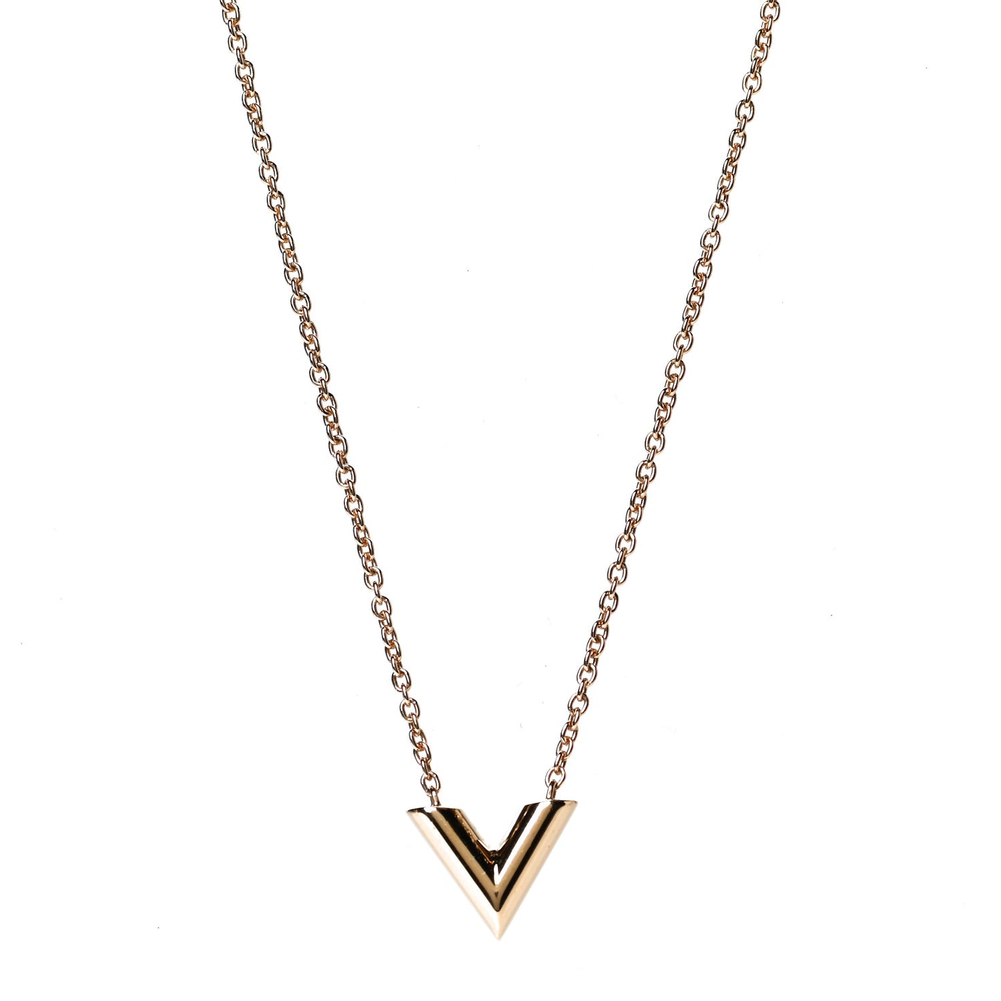Essential V Necklace Gold