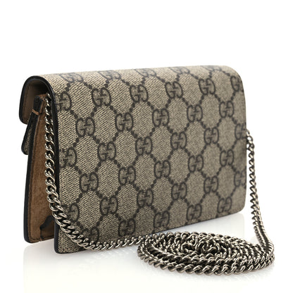 Gucci GG Supreme Monogram Super Mini Dionysus Shoulder Bag Taupe 3 of 12