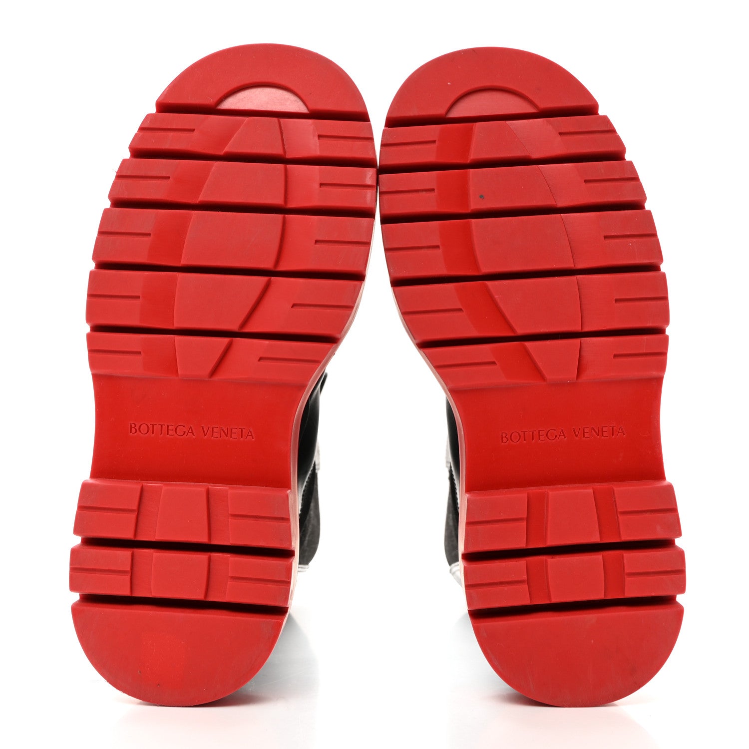 Bottega Veneta Calfskin The Tire Chelsea Boots 38 Black Bright Red 5 of 7