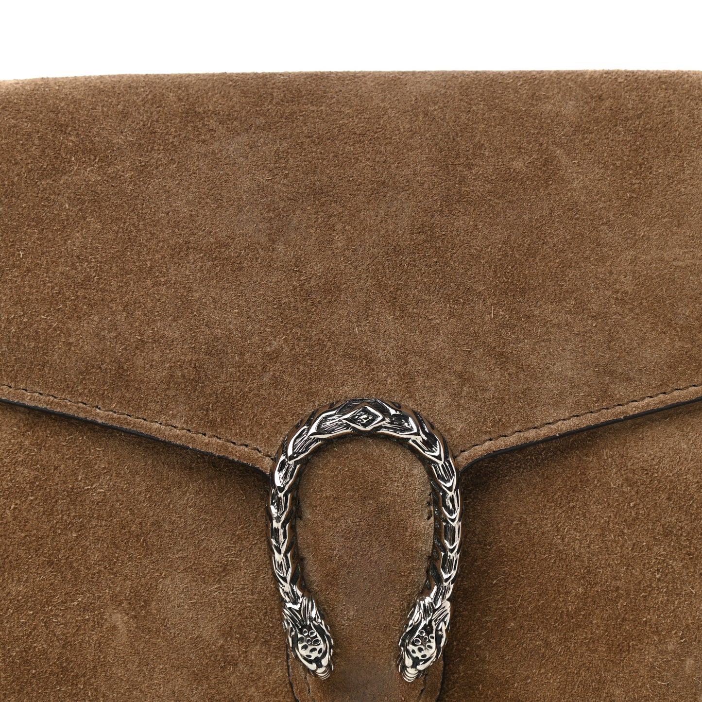 Suede Mini Dionysus Chain Wallet Taupe