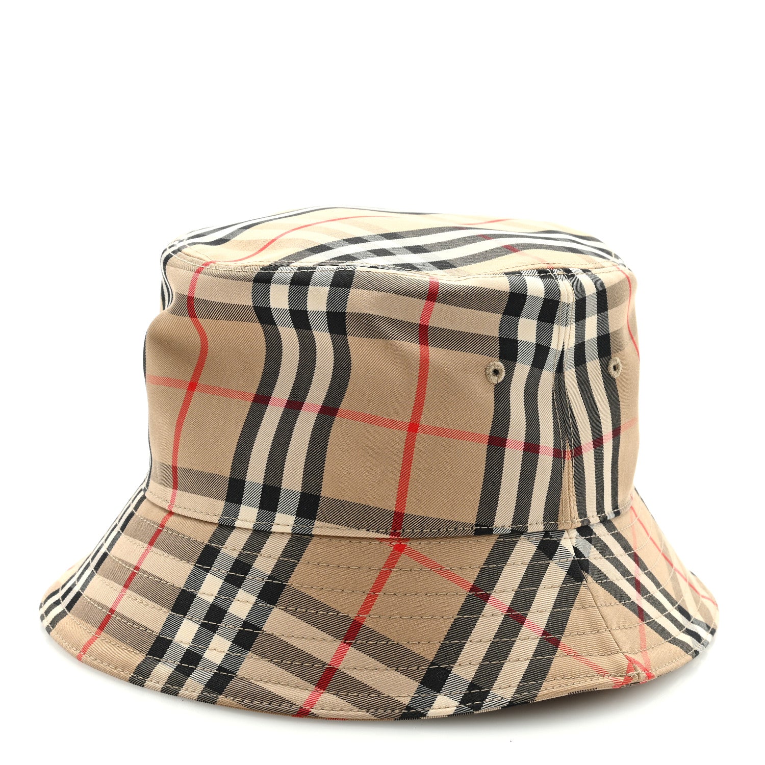 Burberry Technical Cotton Vintage Check Bucket Hat XL Archive Beige 3 of 7