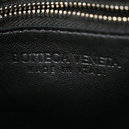 Bottega Veneta Lambskin Maxi Intrecciato Cassette Crossbody Bag Black 6 of 9