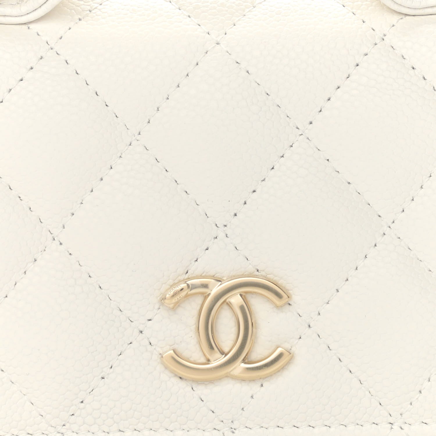 Chanel Caviar Quilted Business Affinity Clutch With Chain Flap White 8 of 11