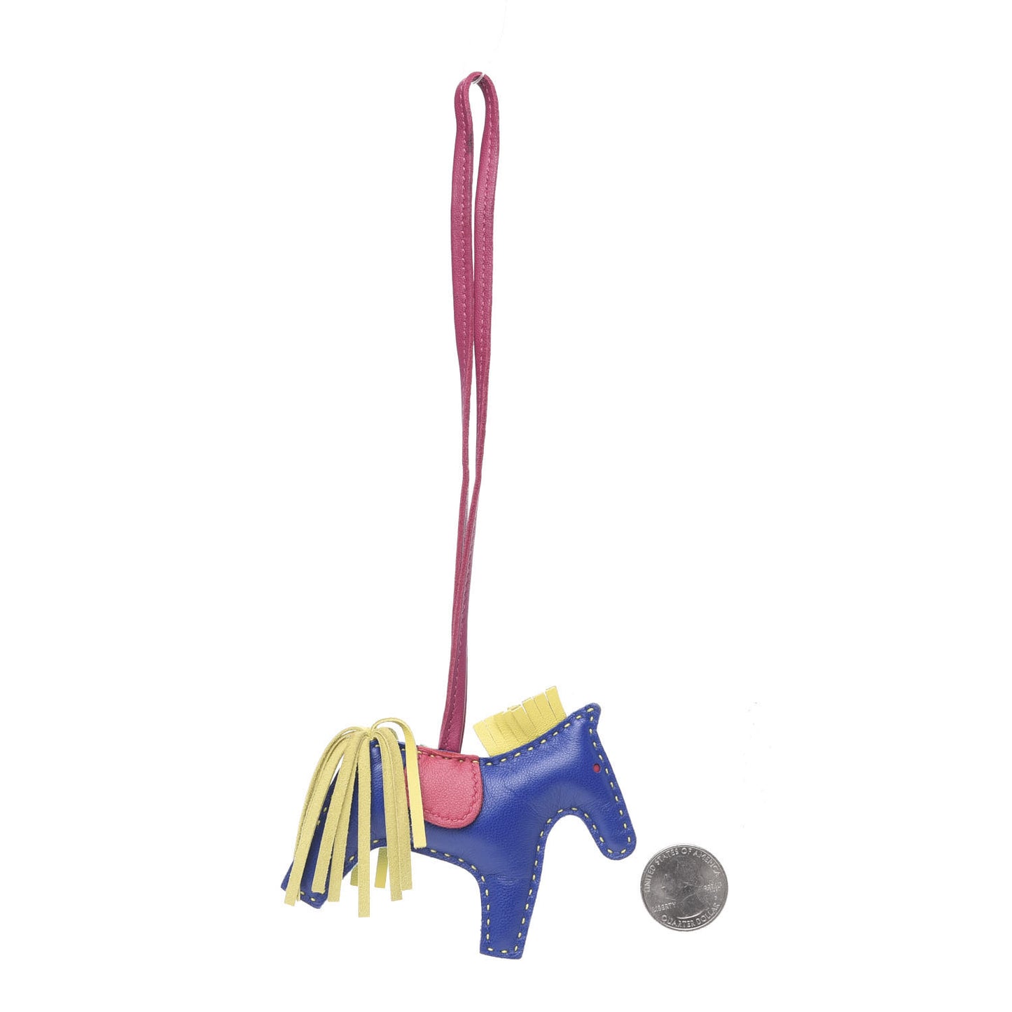 Milo Lambskin Grigri Rodeo Horse Bag Charm PM Bleu Electrique Bleu Azteque Soufre Menthe Rose Shocking Violet