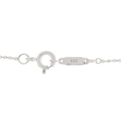 Tiffany Sterling Silver Diamond Small Daisy Key Pendant Necklace 7 of 8
