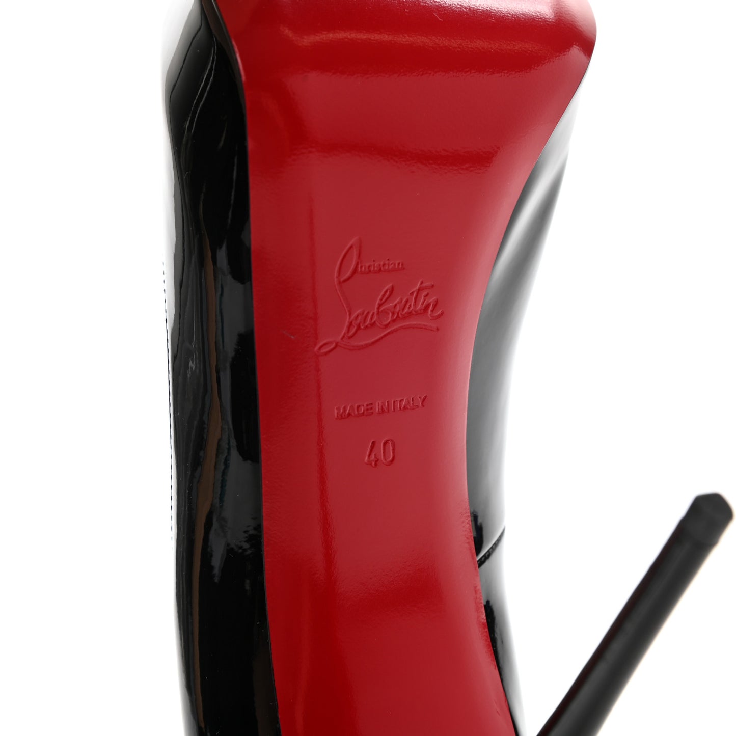 Patent New Very Prive 120 Pumps 40 Black Red