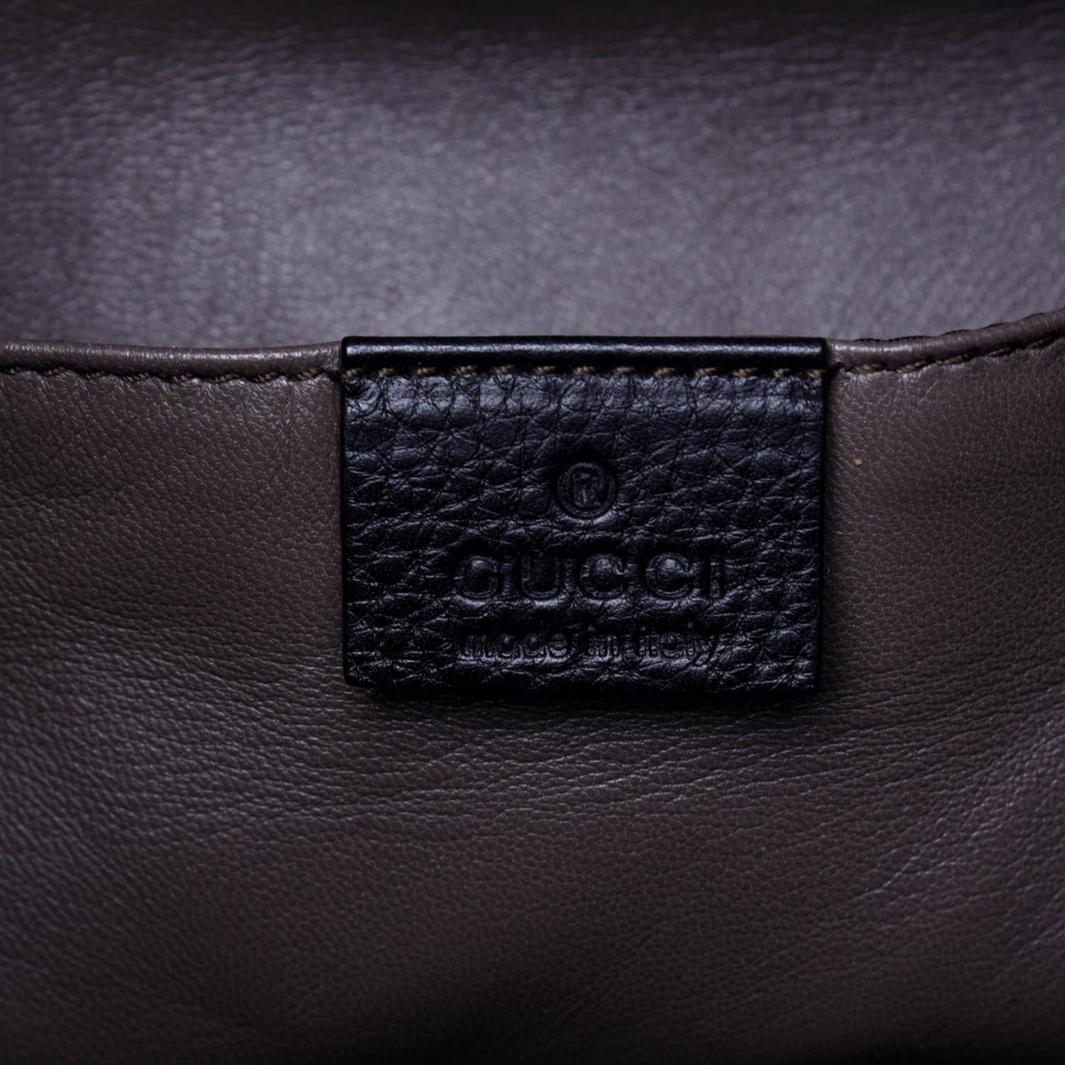 Gucci Pebbled Calfskin Miss Bamboo Bucket Bag Black 9 of 17