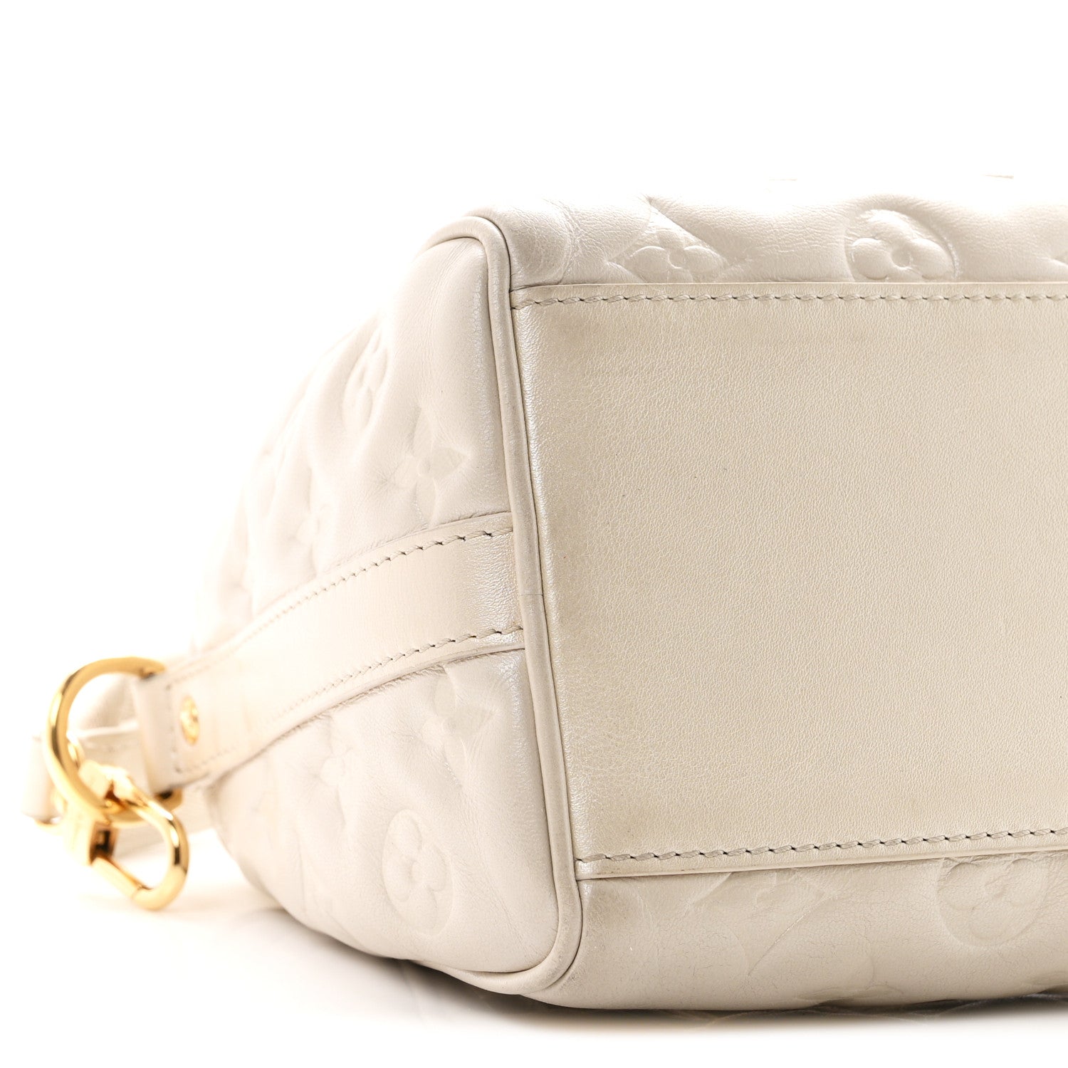 Louis Vuitton Lambskin Embossed Monogram Fall in Love Speedy 22 Bandouliere Ivory 7 of 8