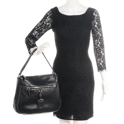 Prada Vitello Daino Shoulder Bag Nero Black 2 of 9