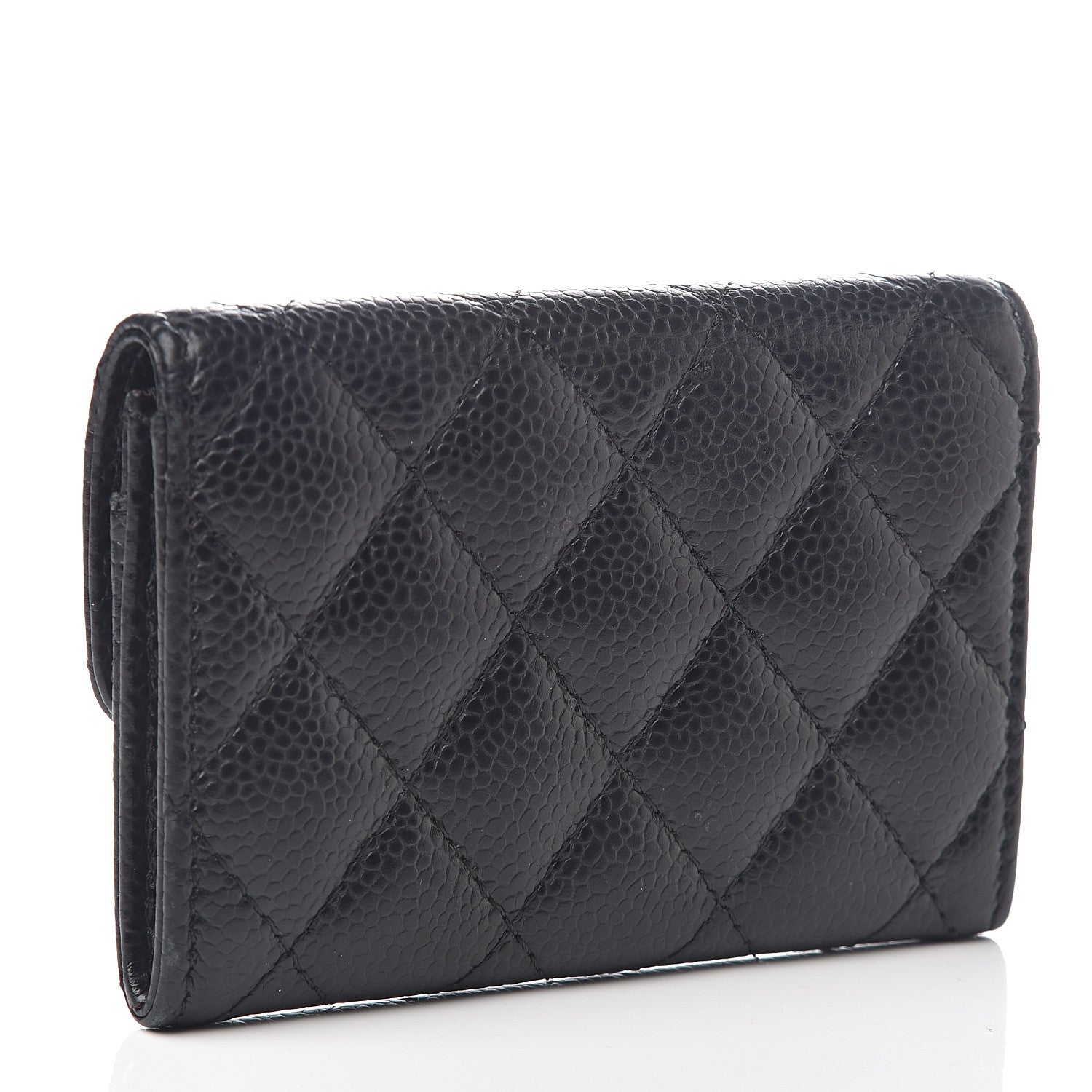 Chanel Caviar Quilted Flap Card Holder Black 2 of 7