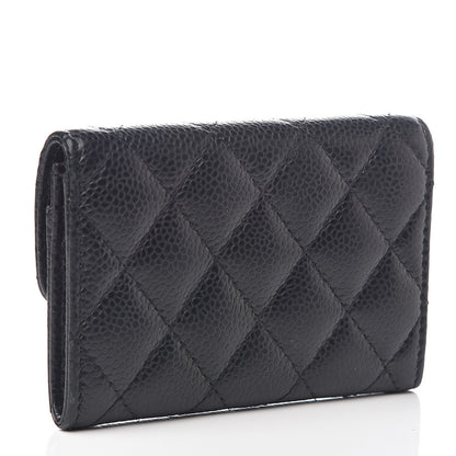 Chanel Caviar Quilted Flap Card Holder Black 2 of 7