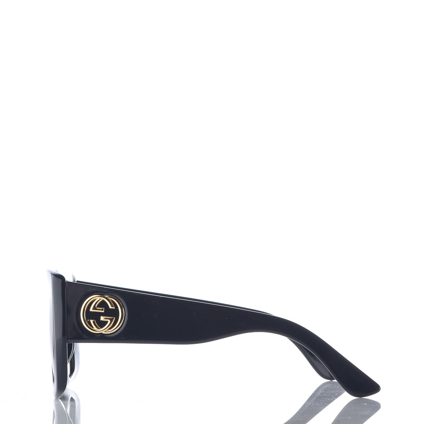 Acetate Square Frame Sunglasses GG0141S Black