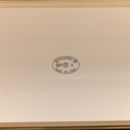 Chanel Resin Crystal Pearl Airpod Pro Case Necklace Gold White Pearly Black 6 of 7