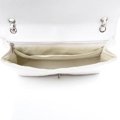Chanel Caviar Quilted Maxi Single Flap White 5 of 17