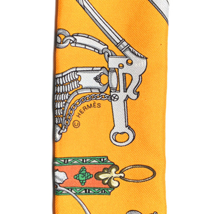 Hermes Silk Mors Et Gourmettes Remix Twilly 3 of 6