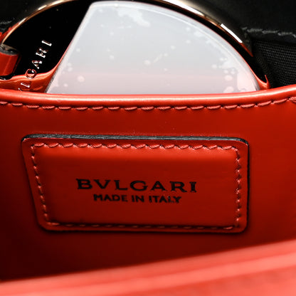 Bulgari Patent Serpenti Forever Small Shoulder Bag Orange 7 of 12
