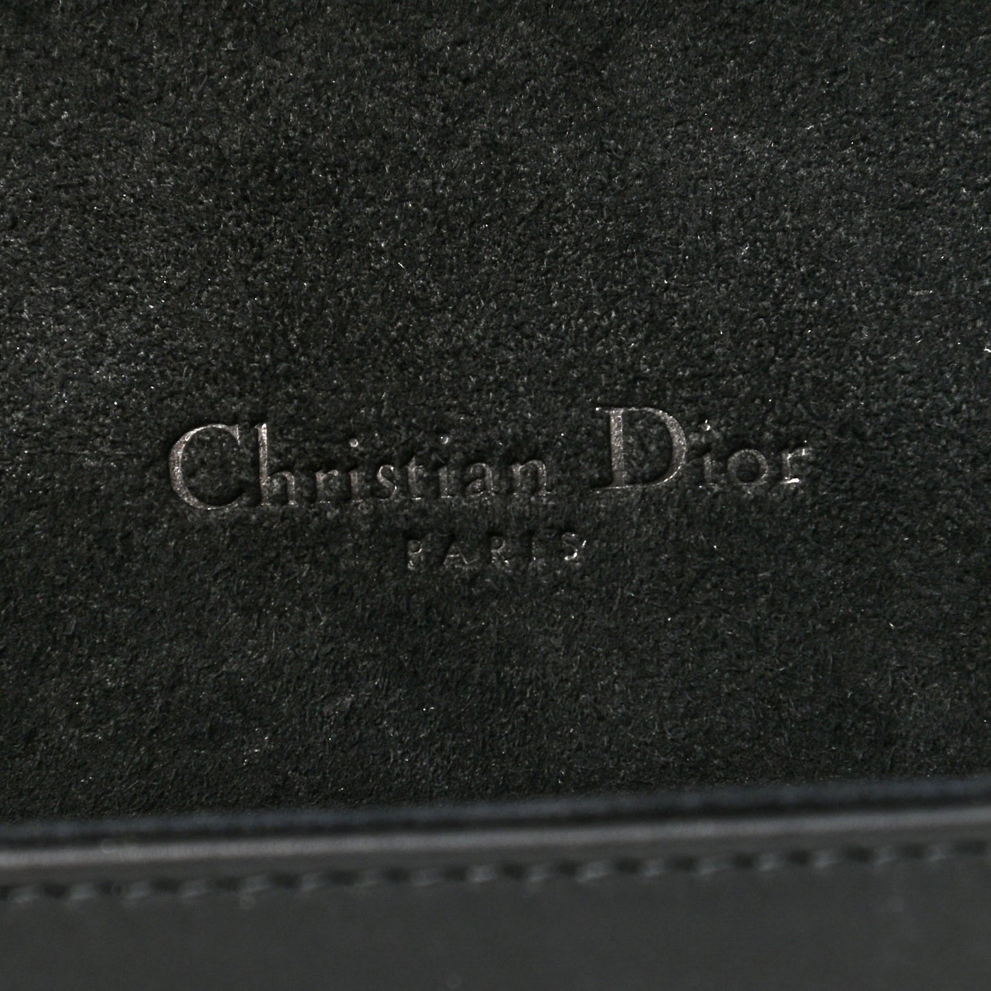 Ultra Matte Calfskin Cannage Lady Dior Clutch Black