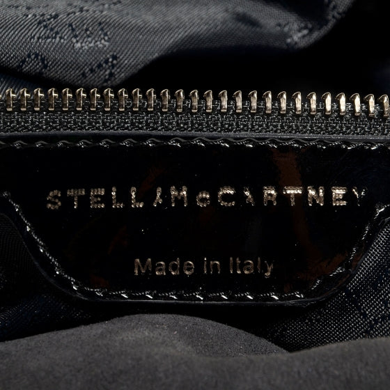 Studded Eco Suede Falabella Tote Black