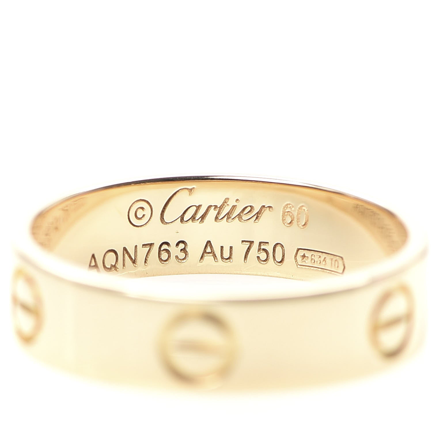 Cartier 18K Yellow Gold 5.5mm LOVE Ring 60 9 4 of 4