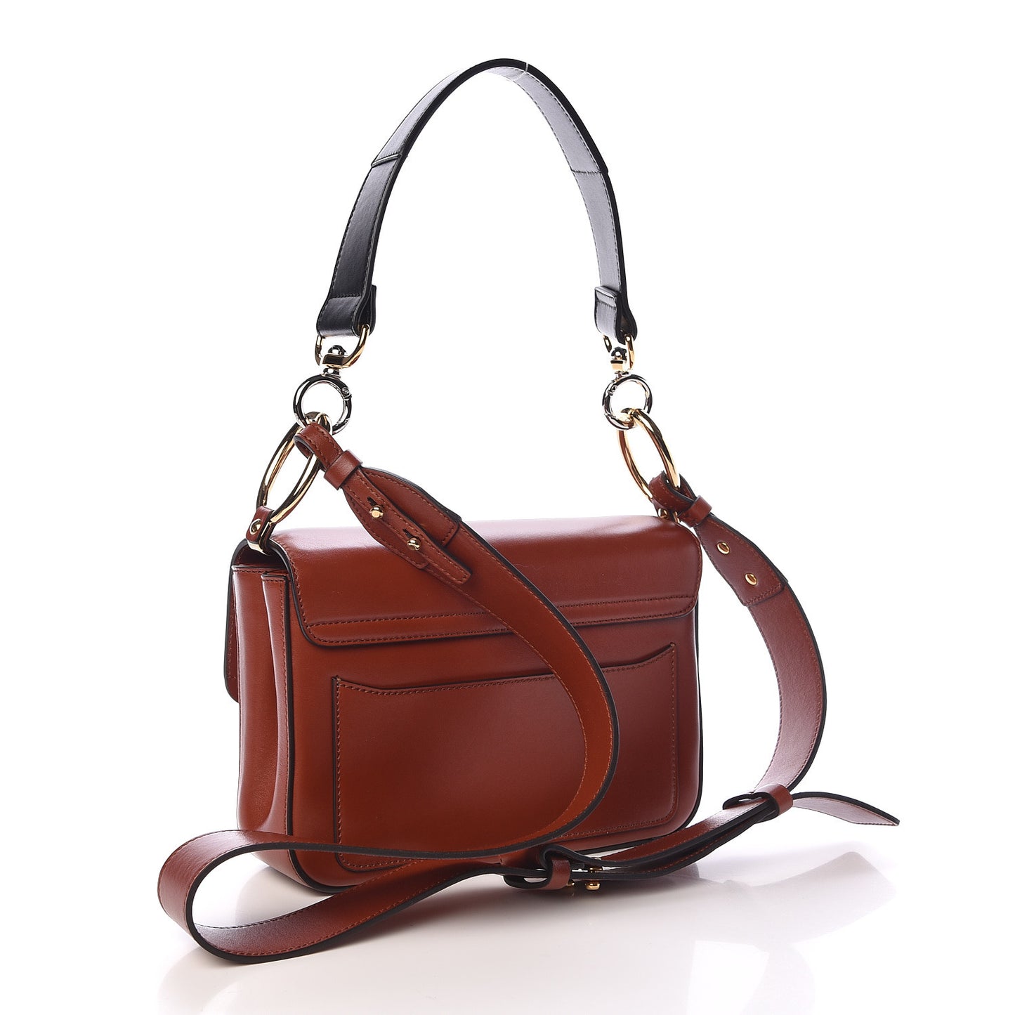 Calfskin Small C Double Carry Sepia Brown
