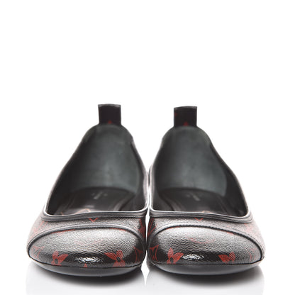 Louis Vuitton Monogram Infrarouge New Revival Ballerina Flats 38.5 Black 2 of 9
