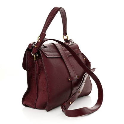 Chloe Grained Calfskin Medium Aby Day Shoulder Bag Red 3 of 12