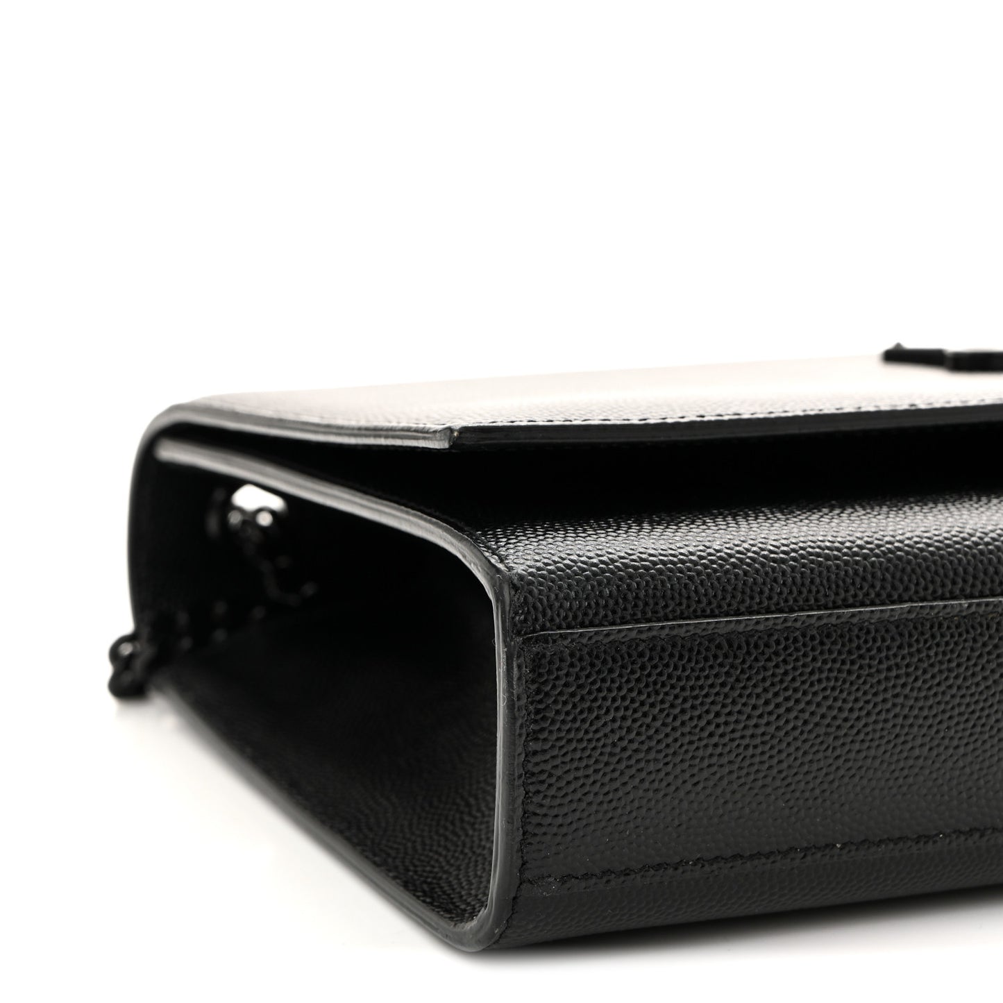 Grain De Poudre Medium Classic Monogram Monochrome Kate Satchel Black