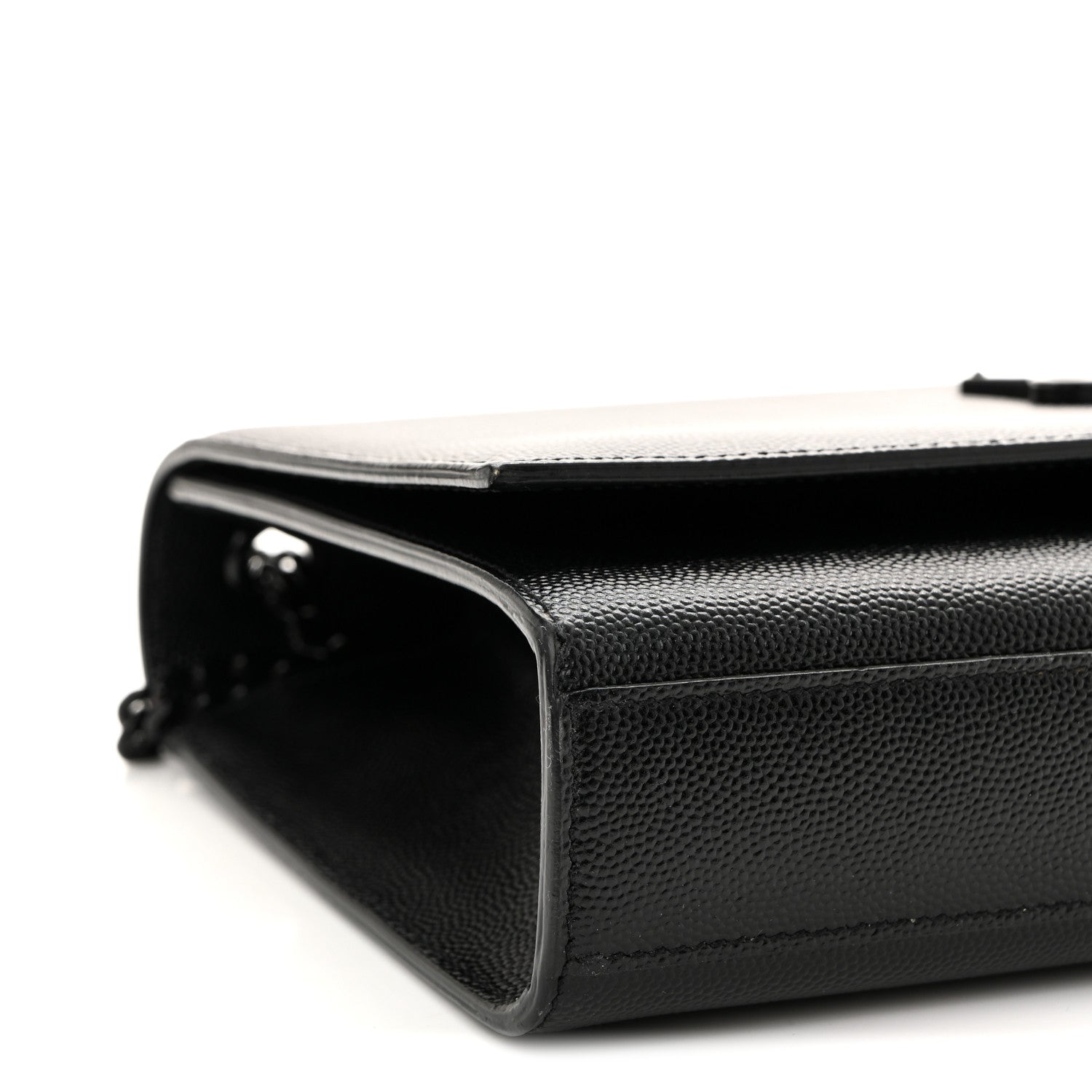 Saint Laurent Grain De Poudre Medium Classic Monogram Monochrome Kate Satchel Black 9 of 11