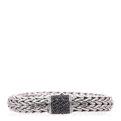 John Hardy Sterling Silver Black Sapphire Classic Chain Bracelet Large 5 of 8