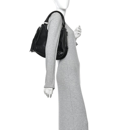 Chanel Grained Calfskin Tassel Hobo Black 2 of 14