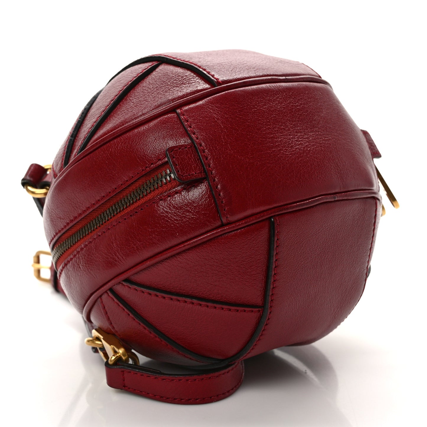 Piuma Lux Energy Mini Tifosa Basketball Shaped Shoulder Bag Romantic Cerise
