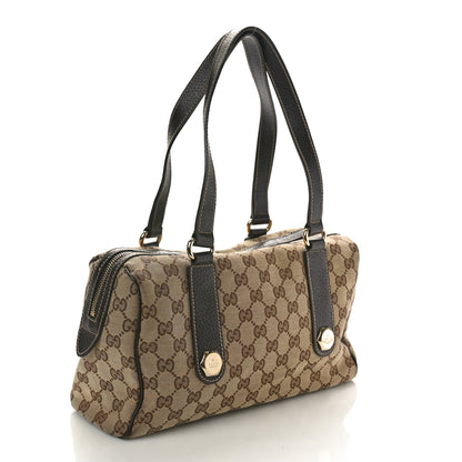 Gucci Monogram Small Charmy Boston Dark Brown 3 of 10