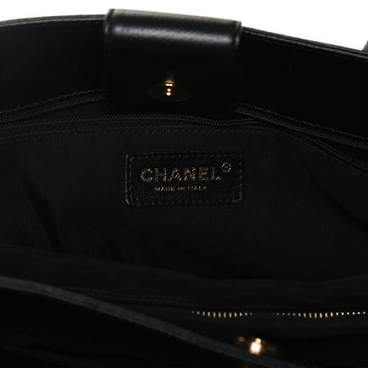 Chanel Calfskin Cerf Shopper Tote Black 6 of 13