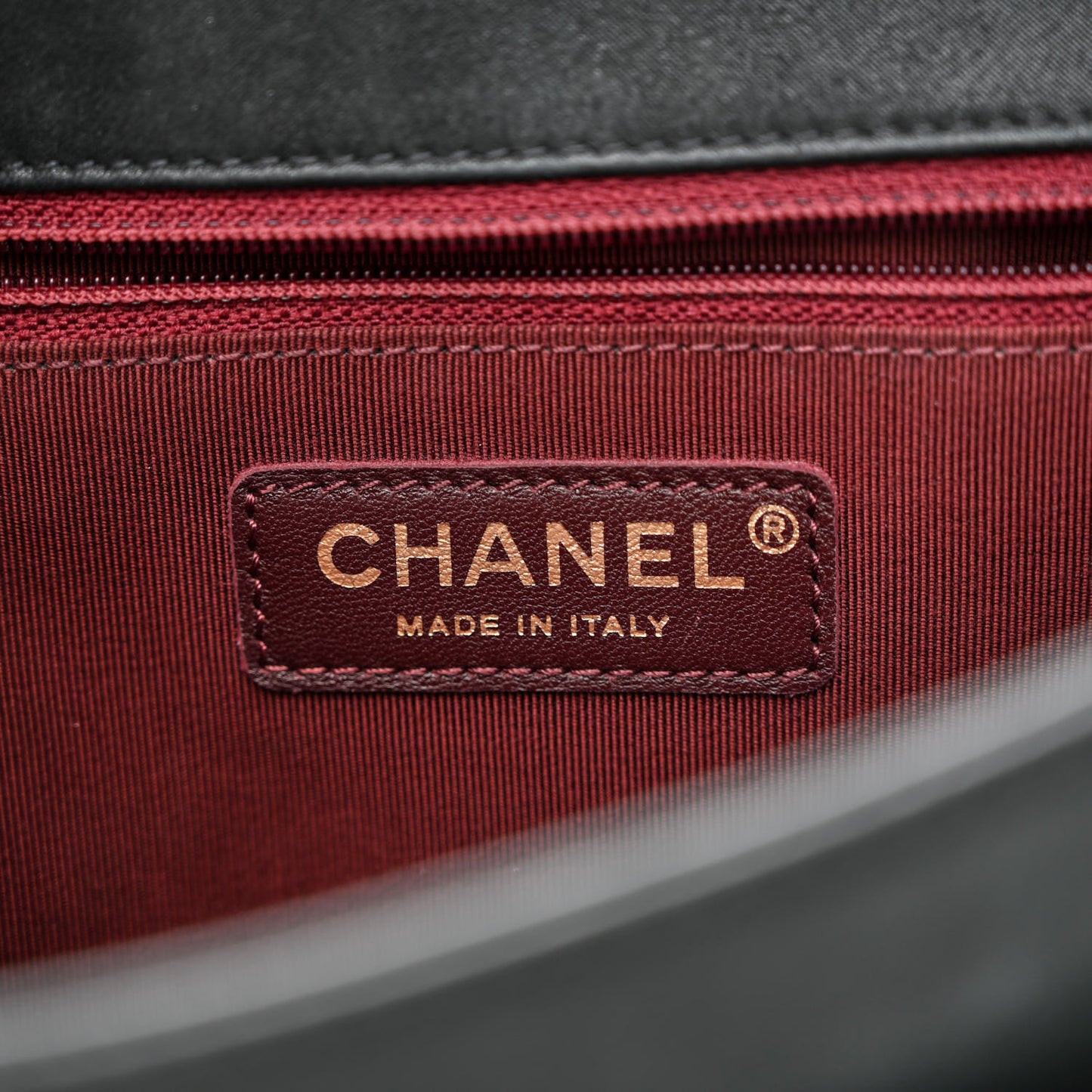 Suede Calfskin Jumbo Happy Stitch Flap Black