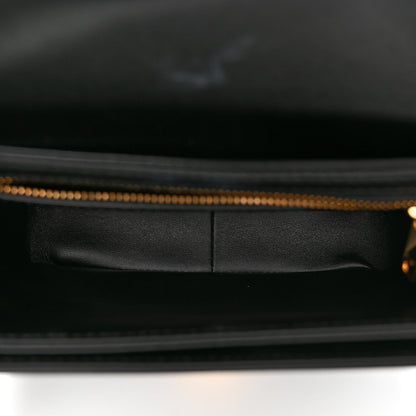 Celine Shiny Calfskin Teen Triomphe Black 5 of 10