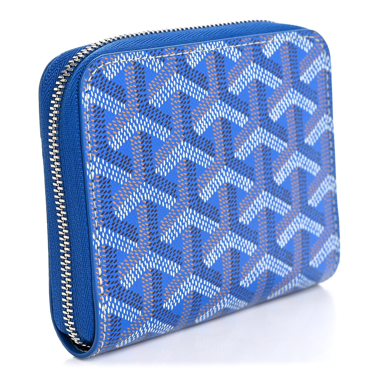 Goyard Goyardine Matignon PM Wallet Blue 3 of 7